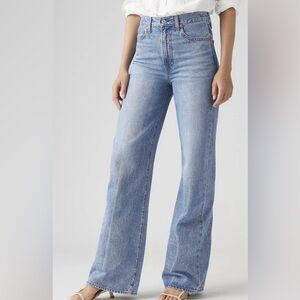 Levi's Women's Ribcage Wide-Leg Jeans in Light Blue